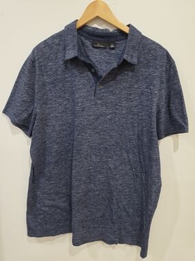 Marc Anthony Men's Blue Heather Polo Shirt Size XL